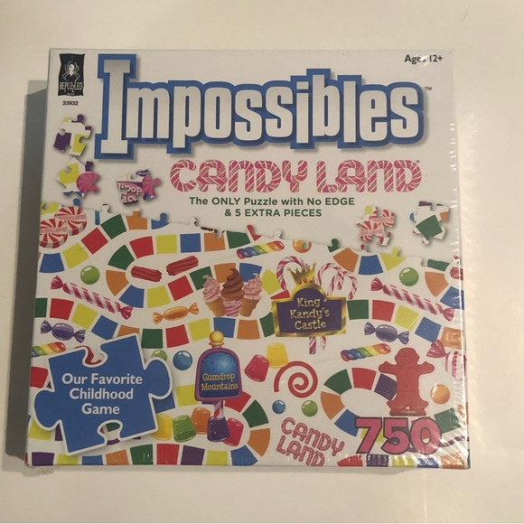 Impossibles Puzzle Candy Lane 750 pcs No Edges Extra Pieces New - Picture 1 of 8